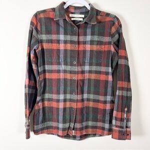 Woolrich Womens Pemberton Flannel Plaid Button-Up Shirt Size Small Lumberjack